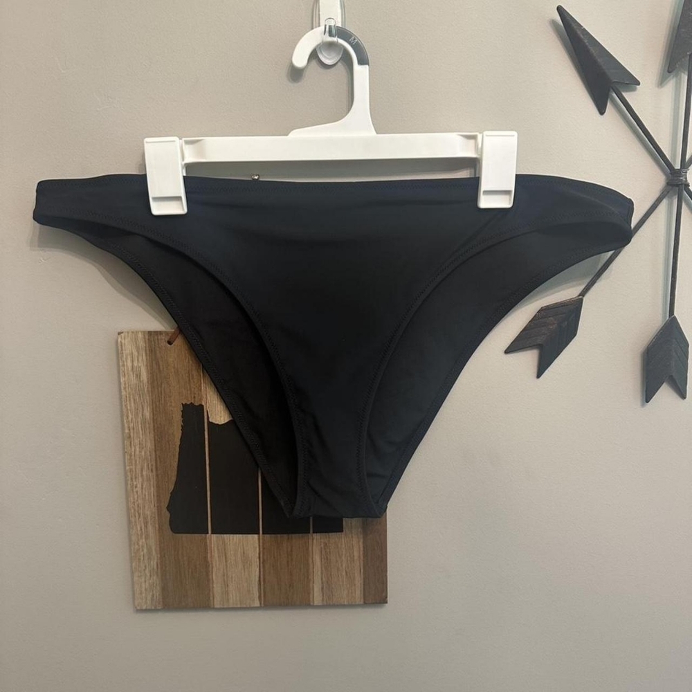 Aerie Black Cheeky Bikini Bottom